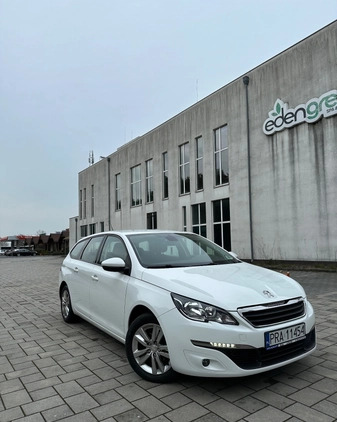 Peugeot 308 cena 33900 przebieg: 220000, rok produkcji 2016 z Leszno małe 407